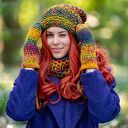 Czapka MERINO 100% Neverland „Kolory” z podszewką bawełnianą - komfort bez drapania 