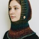 Balaclava kominiarka kaptur z kominem zamiast czapki handmade