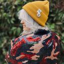 Czapka beanie z bawełny logo kolorowe “Miodowa musztarda”