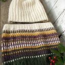 Czapka i Komin - kolorowy komplet z alpaki