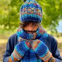 Męska czapka MERINO 50% “Górski potok” SMILE