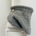 Ręcznie robiona balaclava miękki kapturokomin czapka z alpaką