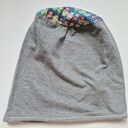 Czapka szara bez podszewki dobra na codzienne noszenie na głowę 58-61 cm góra w matrioszki polecam