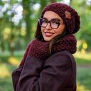 Czapka MERINO Neverland “Bordo” podszewka JEDWAB