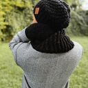 Męska czapka MERINO Neverland “Czarny” podszewka JEDWAB