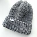 Wełniana czapka z dodatkiem alpaki 100% wełna kolor szary