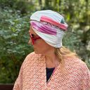 Turban boho niezwykle ciekawy, miły, miękki, w uniwersalnym rozmiarze, patchworkowy