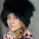 Futrzana czapka długo włos szara ecru zwariowana duża, trzeba lubić takie szaleństwo, sztuczne fut