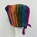 Kolorowa bonetka balaclava kominiarka wiązany kaptur zamiast czapki