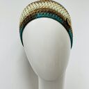 Kolorowa czapka przejściowa S/M - cienka czapka bawełniana handmade