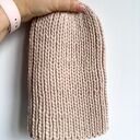 Ręcznie robiona czapka damska JANKA 100% Wełna owcza 102 Marshmallow