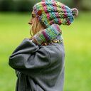 Czapka MERINO Smile “Cukierki” podszewka BAWEŁNA