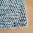 Ciepła czapka z wełny i alpaki - jasny błekit