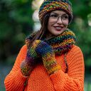 Czapka MERINO 100% Hope “Kolory” podszewka BAWEŁNA