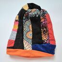 Czapka patchworkowa smerfetka na podszewce świetna na codzienne noszenie polecam boks d1 - dobra do n