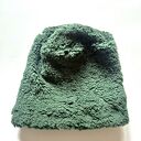 Ciepla futrzana baranek bardzo miła na podszewce, ciemna zieleń, czapka dla artystki, rozmiar uniwer