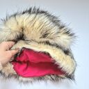 Futrzana czapka długo włos szara ecru zwariowana duża, trzeba lubić takie szaleństwo, sztuczne fut