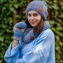 Czapka MERINO 100% Neverland “Pastele” podszewka BAWEŁNA