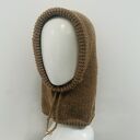 Balaclava oversize kominiarka kaptur zamiast czapki z merino camel