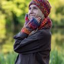 Ręcznie robiona czapka damska handmade