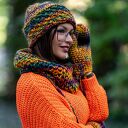 Czapka MERINO 100% Hope “Kolory” podszewka BAWEŁNA