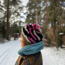 Futrzana czapka na podszewce duża szalona na pewno nie znikniesz w tłumie jest miękka