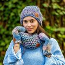 Czapka MERINO 100% Neverland “Pastele” podszewka BAWEŁNA