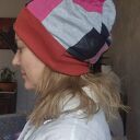 Czapka damska wiosenna handmade - rozmiar uniwersalny na podszewce