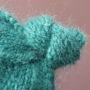 PILOTKA Z WĘZEŁKIEM butelkowa zieleń BALACLAVA CZAPKA Z NAUSZNIKAMI meher z wełną