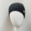 Czapka przejściowa cienka beanie smerf bawełna S/M antracyt