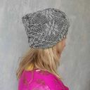 Turban codzienny koronkowy szary obwód uniwersalny, zwraca uwagę, polecane duszom twórczym, polecam