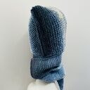 Balaclava kominiarka kapturoszal zamiast czapki handmade 53 -55 cm