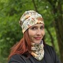 Czapka w liski bawełna