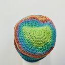 Kolorowa czapka jesienna przejściowa cienka handmade