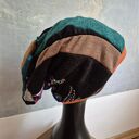 Czapka na podszewce kolorowa patchworkowa rękodzieło świetna na codzienne noszenie polecam rozmiar