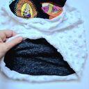 Czapka Biała Smerfetka z kolorową górą na podszewce rozmiar uniwersalny, box L1