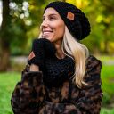 Czapka MERINO Neverland “Czarny” podszewka JEDWAB