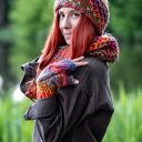 Ręcznie robiona czapka damska handmade