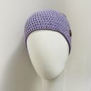 Czapka całoroczna przejściowa cienka bawełna s/m lawenda