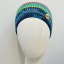 Kolorowa czapka jesienna przejściowa cienka handmade