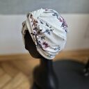 Turban w kwiaty etno wiosenny milutki uniwersalny, zalecany dla artystek, wizjonerek, prowokatorek