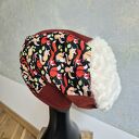 Czapka na podszewce kolorowa patchworkowa rękodzieło świetna na codzienne noszenie polecam rozmiar