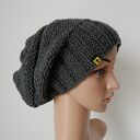 Grafitowa czapa czapka