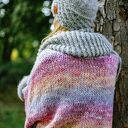 Czapka MERINO Hope “Wybielony szary” podszewka JEDWAB