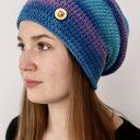 Kolorowa czapka całoroczna przejściowa cienka all season uniwersalna M/L