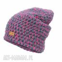 Czapka handmade No. 048 / beanie szydło