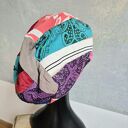 Czapka na podszewce kolorowa patchworkowa rękodzieło świetna na codzienne noszenie polecam rozmiar