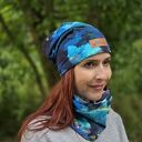 Kolorowa czapka beanie bawełna