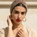 Turban dzianina swetrowa obwód uniwersalny, zwraca uwagę, polecane duszom twórczym