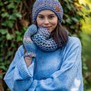 Czapka MERINO 100% Neverland “Pastele” podszewka BAWEŁNA